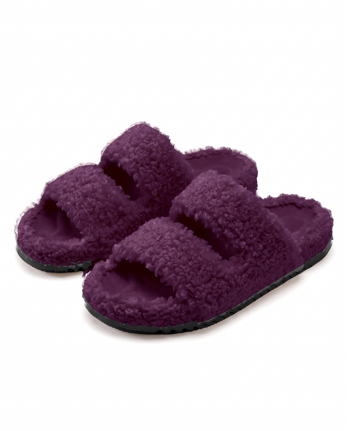Shufflrs Cloud Comfort Slide in Plum